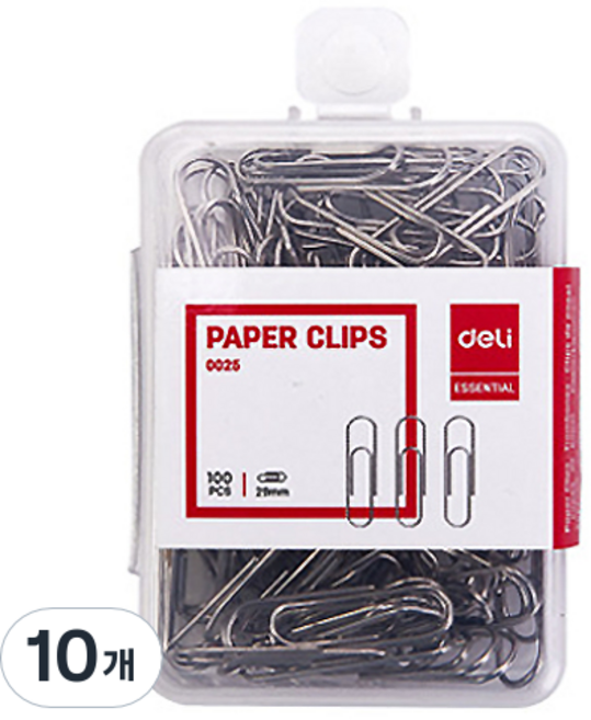 deLi 得力 Easy Clip 易利夾 E0025 小, 100入, 10個
