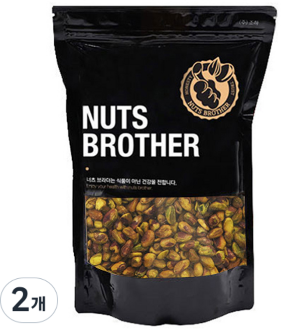 너츠브라더 탈각 구운 피스타치오, 400g, 2개