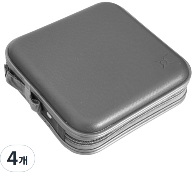 NOTECASE. 40片裝CD收納盒, NCD-4001(灰色), 4個