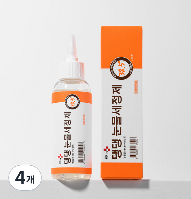 헬로마이펫 반려동물 댕댕 눈물세정제, 120ml, 4개