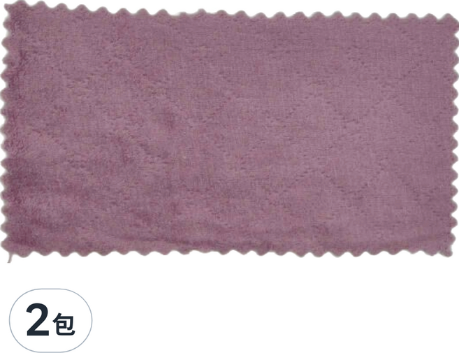 葉子小舖 雙色珊瑚絨抹布 長方形 顏色隨機 30條, 2包