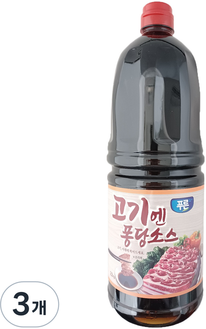 푸른식품 고기앤퐁당 소스, 2.2kg, 3개