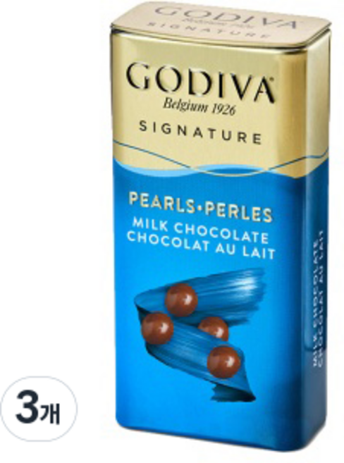 고디바 밀크 펄 초콜릿, 43g, 3개