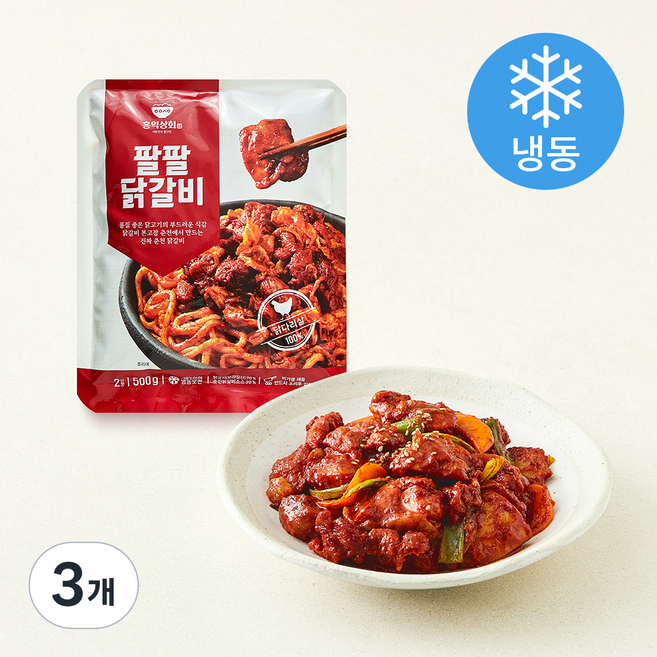 홍익상회 팔팔닭갈비 (냉동), 500g, 3개
