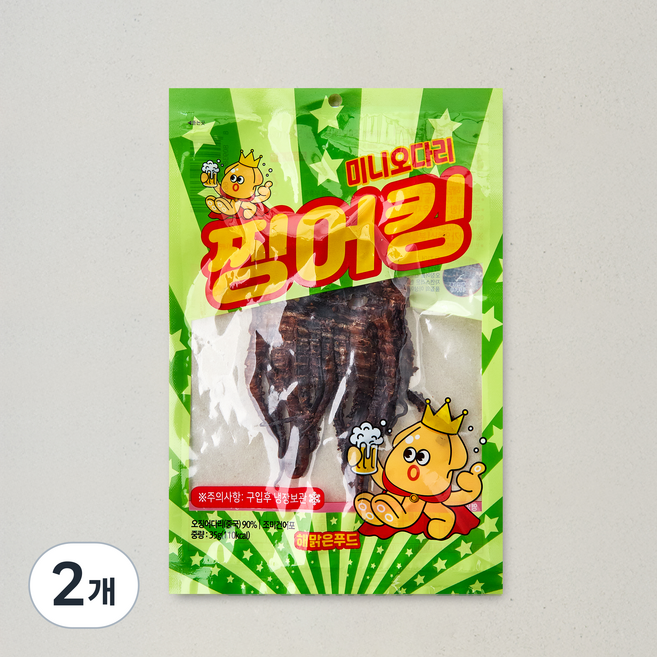 해맑은푸드 찡어킹 미니 오다리, 2개, 35g