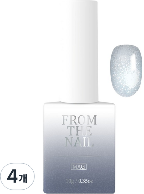 프롬더네일 마그넷 젤네일, BLUE SIVER, 10g, 4개