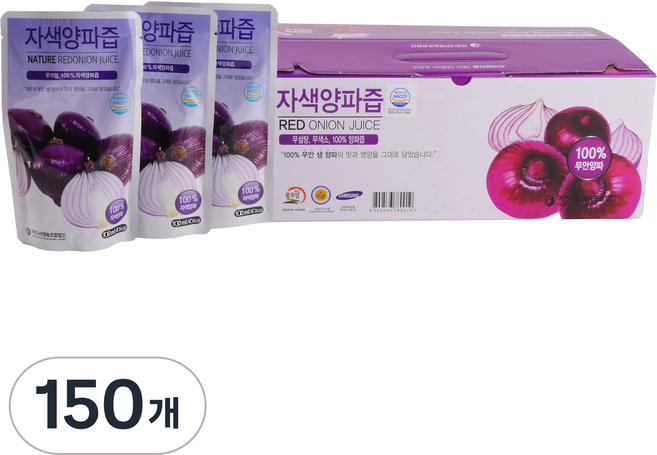 자연나라영농조합법인 자색양파즙, 100ml, 150개