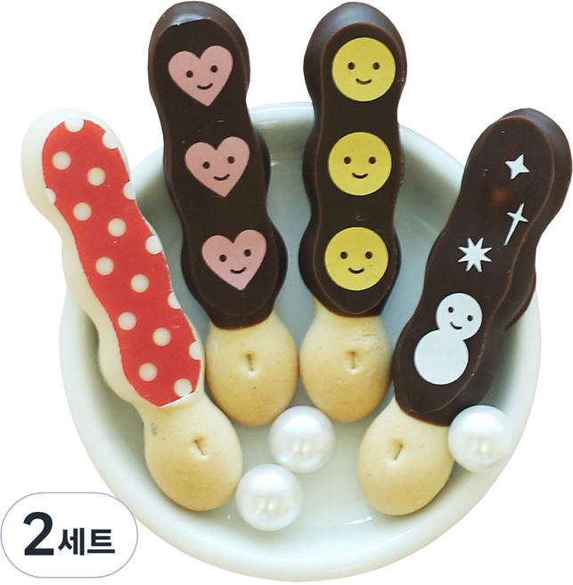 스윗핑크 러브앤스마일 막대과자 만들기 세트, 2세트