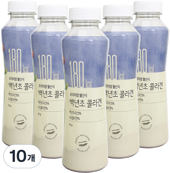삼성웰스토리 프리미엄 웰선식 백년초콜라겐, 10개, 45g