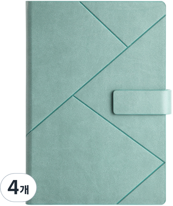 코히모 만년 일기장 업무용 A5 방수 다이어리 5W0458, 파스텔 그린, 4개