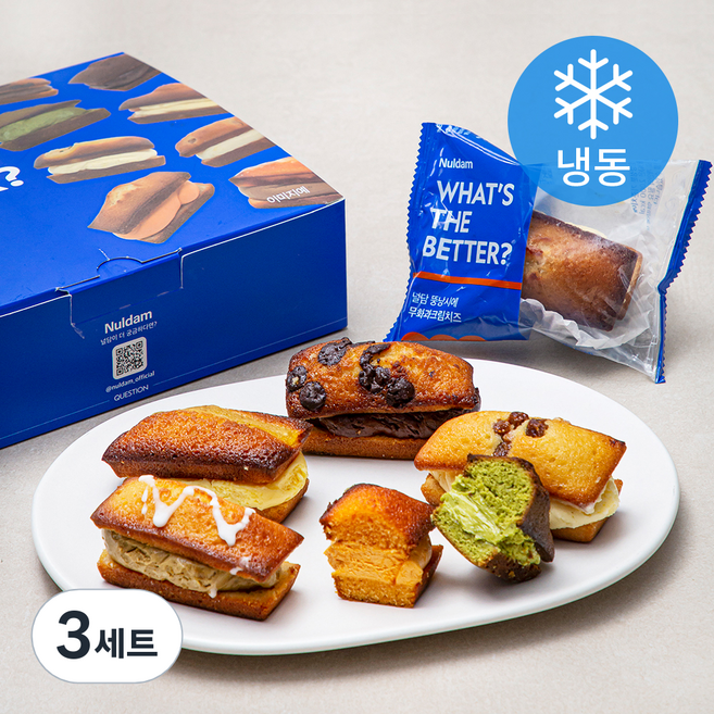 널담 뚱낭시에 8종 세트 (냉동), 50g, 8개입, 3세트