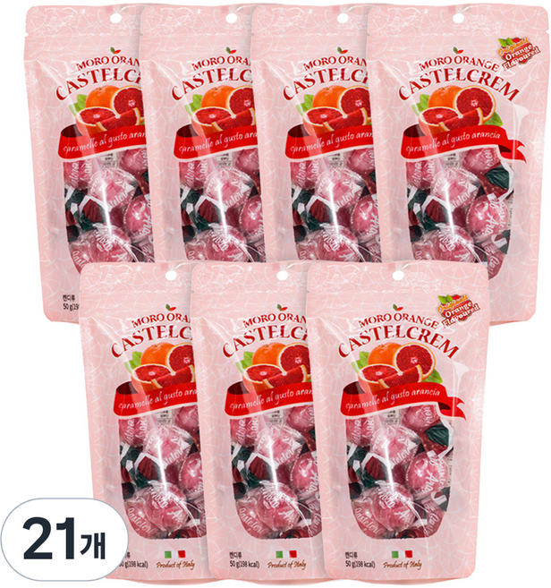 포지타노 카스텔크렘 모로오렌지사탕, 50g, 21개
