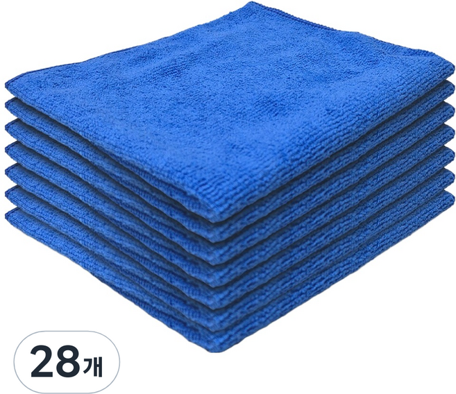 월드크린 고급 경편 극세사 행주 블루, 28개