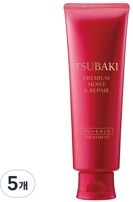 츠바키 프리미엄 모이스트 & 리페어 헤어트리트먼트 까멜리아, 160g, 5개