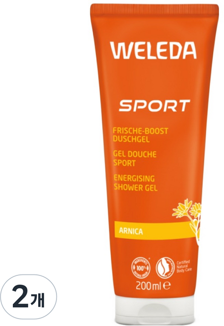 WELEDA 薇蕾德 Anika 運動沐浴露, 200ml, 2個