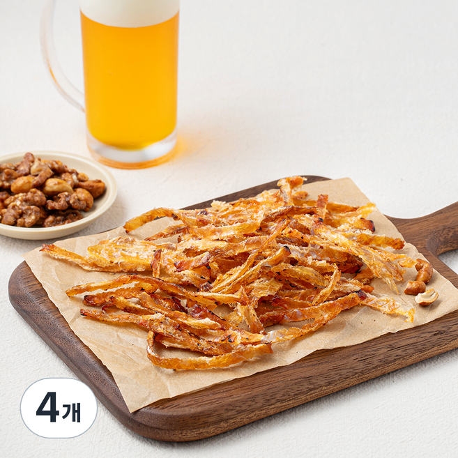 순삭 매콤하게 구운 쥐포채, 4개, 120g