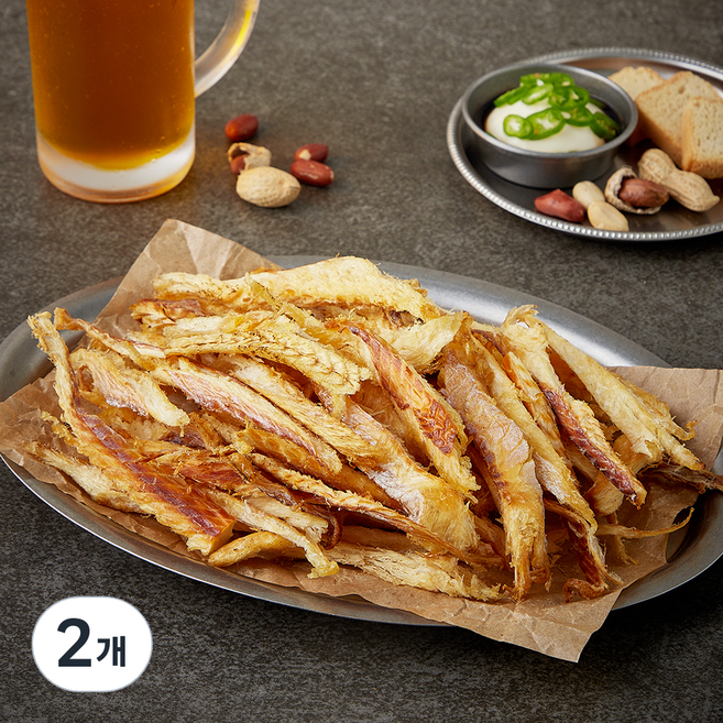 여수 건어물 시장 황태채 실속형, 2개, 150g