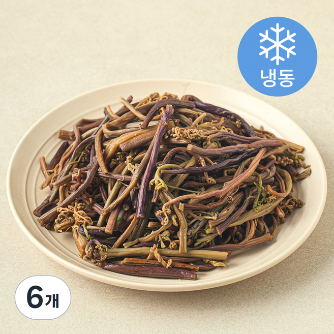 나물투데이 데친 고사리 (냉동), 6개, 250g
