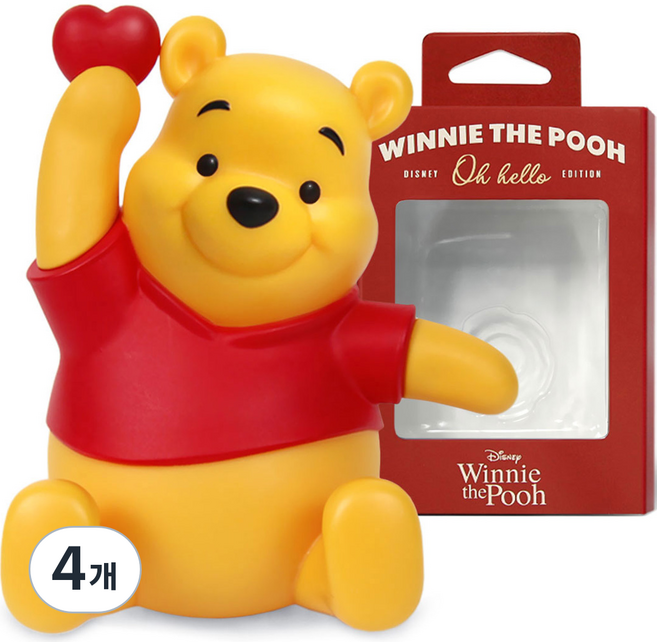 스턴 디즈니 곰돌이 푸 차량용 방향제, 4개, 시티 맨 드 시크