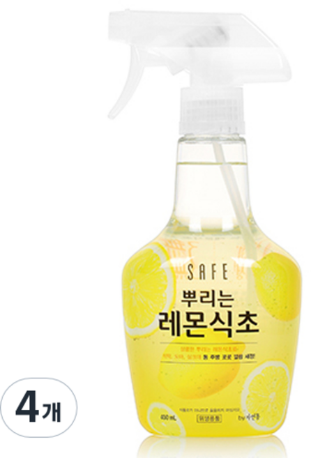 세이프 뿌리는 레몬식초, 400ml, 4개