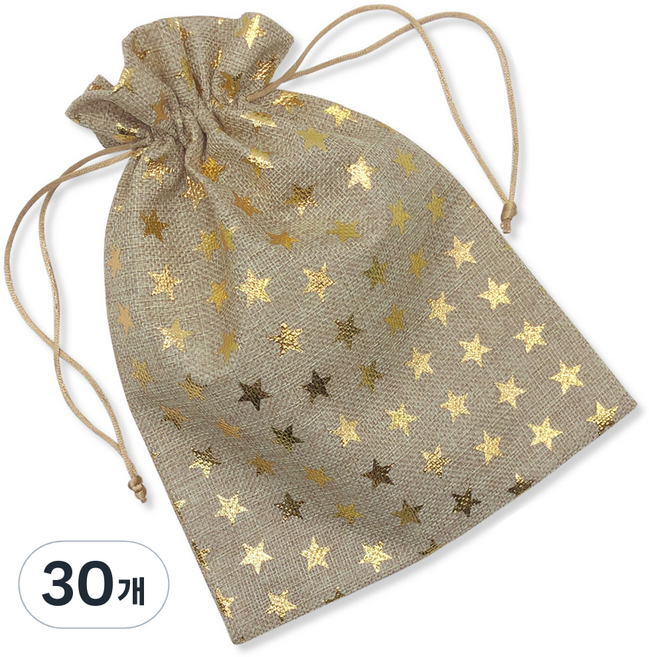 미르코리아 베이지별 유리병 파우치 1호, 혼합 색상, 30개