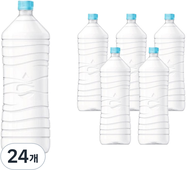 롯데칠성음료 하늘샘 생수 무라벨, 2L, 24개