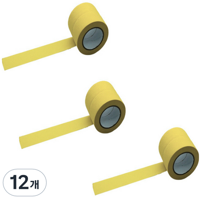 만들하비 컬러 종이 마스킹 테이프 1cm x 13m, 베이지, 12개