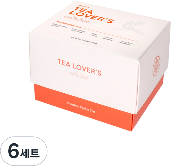 믈레즈나 티러버스 컬렉션 티백 2g x 20p 세트, 티백 10종 x 2p, 6세트