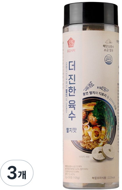 오감식탁 더 진한 육수 멸치맛 35p, 105g, 3개