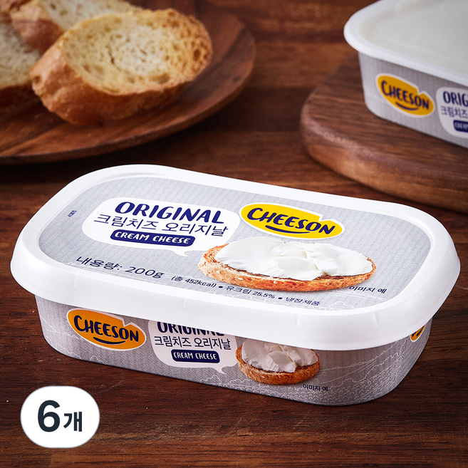 ENTREPINARES 크림치즈 오리지날, 200g, 1개입, 6개