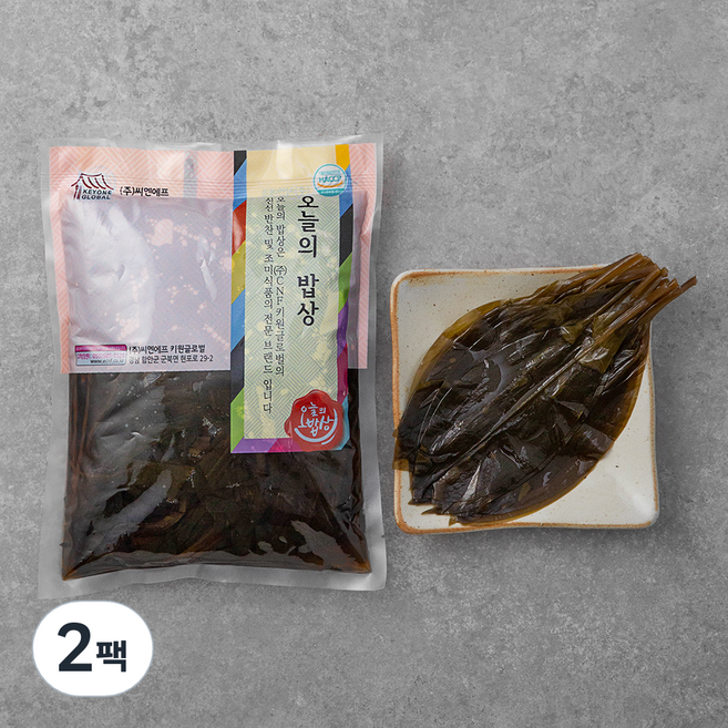 오늘의 밥상 명이나물지, 1kg, 2팩