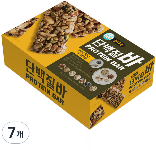 꿀이구마 견과 듬뿍 단백질바 10p, 350g, 7개