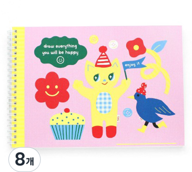 헬로우모리스 아리코 종합장, 혼합색상, 8개