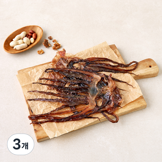 해맑은푸드 대왕발 조미오징어, 3개, 70g