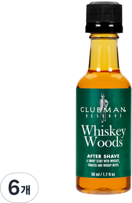 클럽맨리저브 위스키 우즈 에프터쉐이브, 50ml, 6개