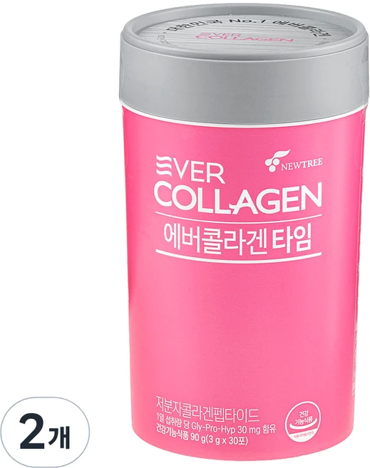 에버콜라겐 타임 30p, 90g, 2개 - 쿠팡