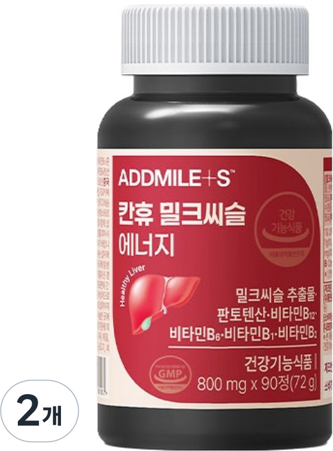 애드마일스 신풍제약 칸휴 밀크씨슬 에너지 72g, 2개, 90정