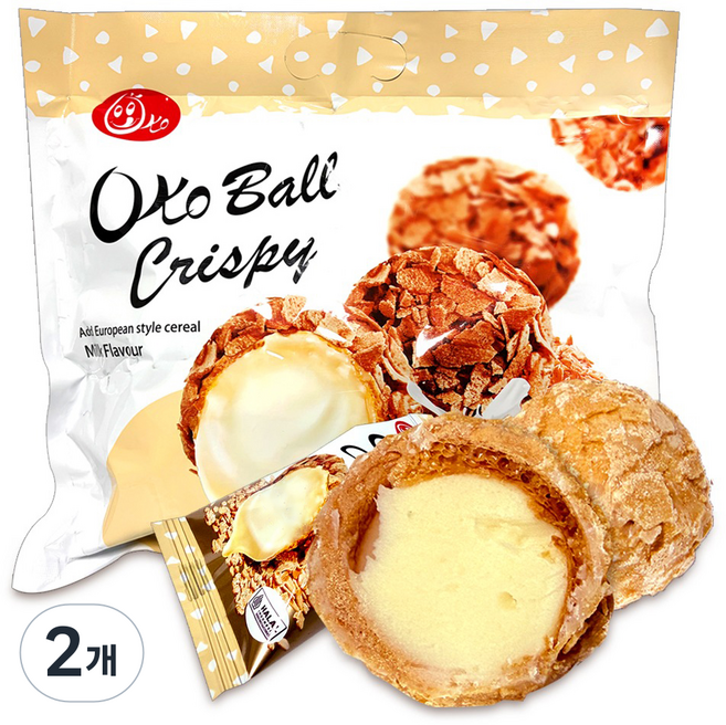 뉴트리오코 볼 크리스피 밀크맛, 300g, 2개