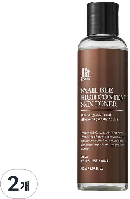 벤튼 스네일비 하이콘텐트 스킨 토너, 150ml, 2개 - 쿠팡