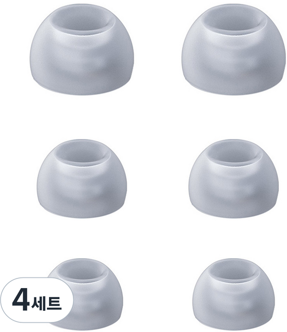 스페이스쉴드 Beats 스튜디오 버즈 플러스 호환 이어팁 세트, 투명, 4세트