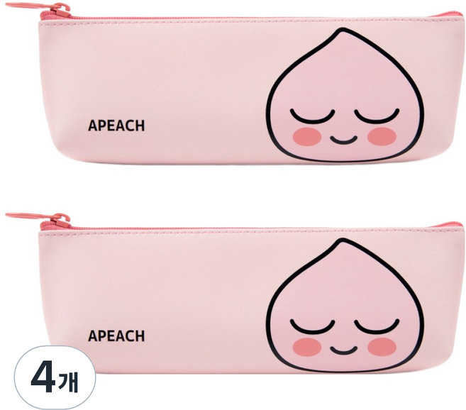 KAKAO FRIENDS 迷你三角鉛筆盒, 屁桃, 4個