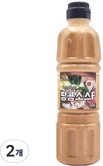 하우하우 땅콩소스F, 550g, 2개