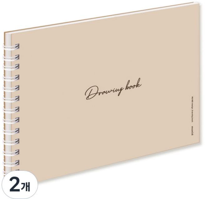 뮤니드 미니 드로잉북 베이지 130g, 215 X 152 mm, 2개