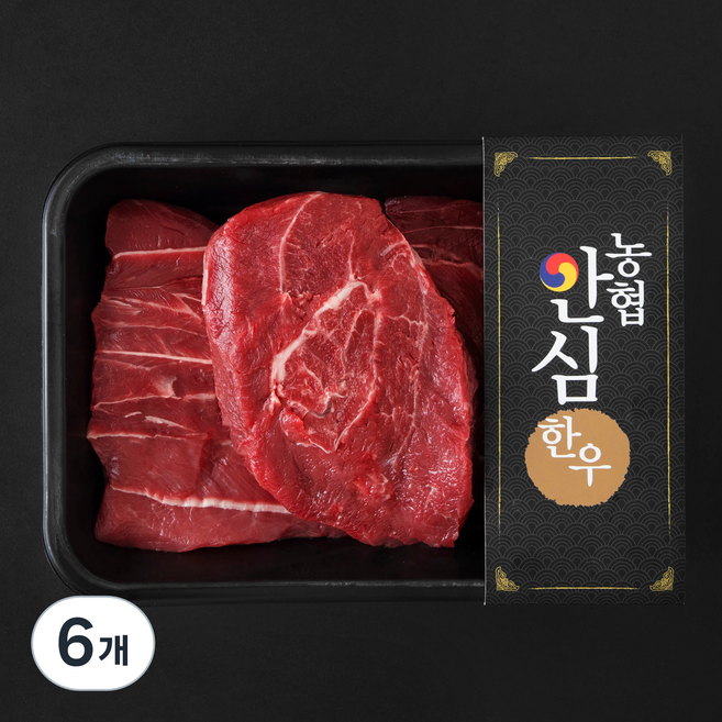 농협안심한우 한우 사태 1등급 수육 장조림용 (냉장), 600g, 6개