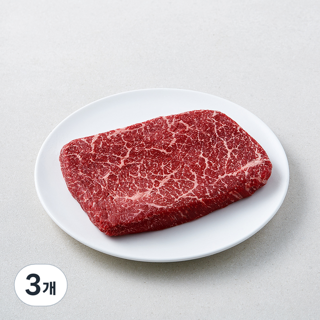 한우 우둔 1+ 등급 찜 장조림용 (냉장), 3개, 300g