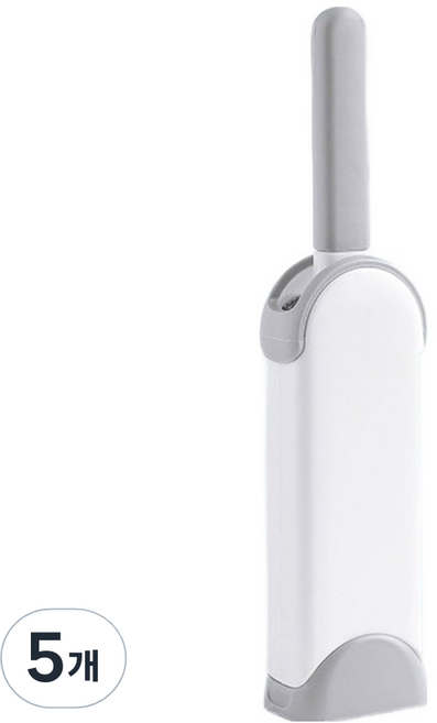 더자카 셀프클리닝 양면 먼지제거 브러시 M, 화이트, 5개