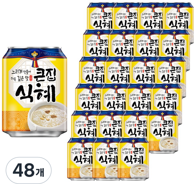 해태htb 큰집 식혜, 238ml, 48개