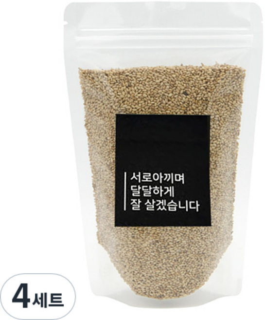 도나앤데코 투명지퍼백 20p 15 x 22 cm + 스티커 서로아끼며 달달하게 20p, 4세트