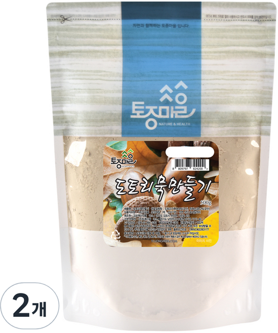 토종마을 도토리묵 만들기, 500g, 2개