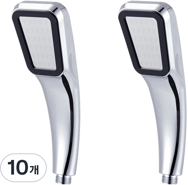 제이스홈 고압절수 300홀 사각 샤워기 JSH010, 10개, 실버